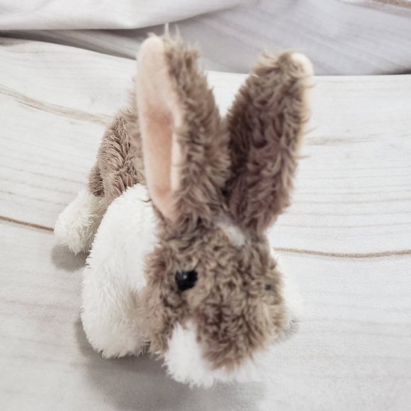 Folkmanis Mini Bunny Rabbit Plush Finger Puppet Brown White 5 Inch 2016 - Picture 2 of 10
